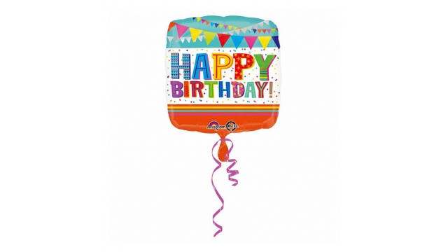 Anagram Folie Ballon Happy Birthday 43x43 cm