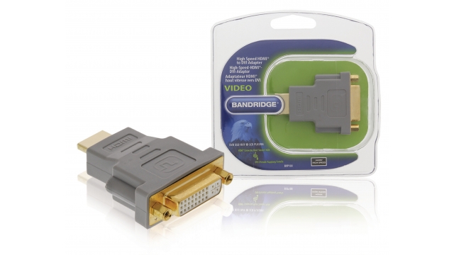 Bandridge BVP100 High Speed Hdmi Adapter Hdmi-connector - Dvi-d 24+1-pins Female Grijs