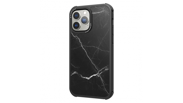 Black Rock Robust Marble Cover Voor Apple IPhone 13 Pro Zwart
