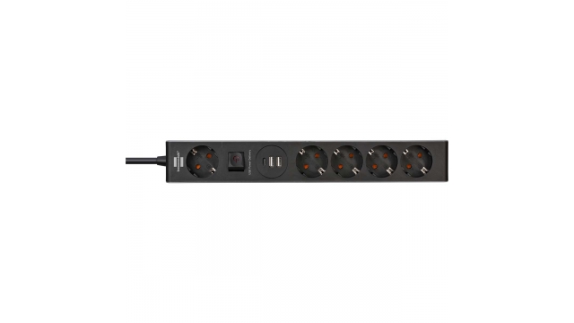 Brennenstuhl 1159780615 Stekkerdoos Met Usb Power Delivery 5-voudig Grijs / Zwart