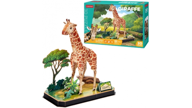 Cubic Fun 3D Puzzel Giraffe 43 Stukjes