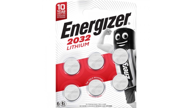 Energizer 53543585606 Lithium-knoopcelbatterij Cr2032 3 V 235 Mah 6-blister Zilver