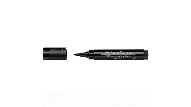 Faber Castell FC-167699 Artist Pen Big Brush Black 199 4 Stuks