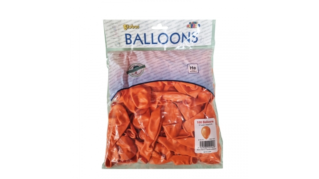 Globos Ballonnen Oranje 25 cm 100 Stuks