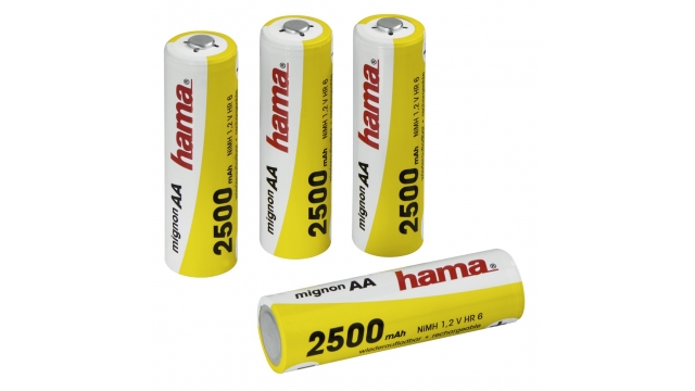 Hama Heroplaadbare NiMH-batterij 4xAA 2500mAh