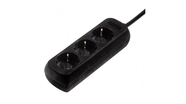 Hama 3-Way Power Strip With Child Safety Feature 5 M Black