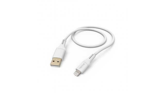 Hama Oplaadkabel Flexible USB-A - Lightning 1,5 M Silicone Wit