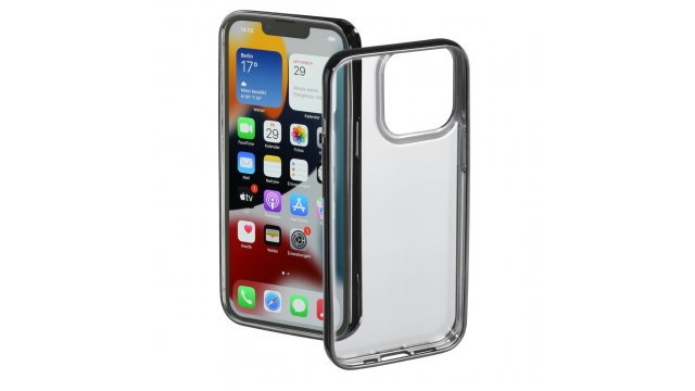 Hama Cover Clear&Chrome Voor Apple IPhone 13 Pro Zwart