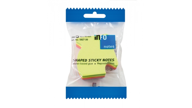 Info Notes IN-5827-39 Info Shaped Sticky Notes 67x68 Pijl 200 Vel