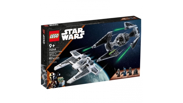 Lego Star Wars 75348 Mandalorian Fang Fighter vs Tie Interceptor