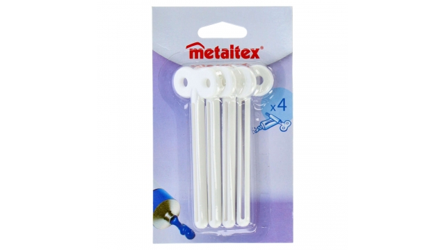 Metaltex Tube Sleuteltjes 4 Stuks Wit