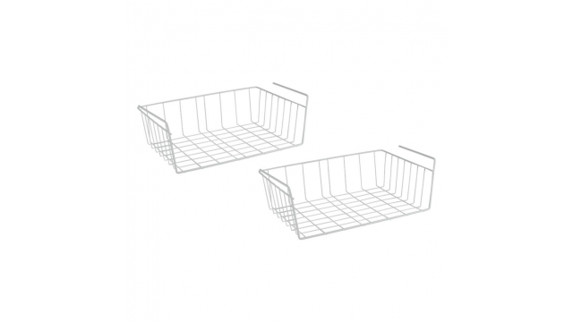 Metaltex Babette Hangmanden 40x26x14 cm 2 Stuks Wit