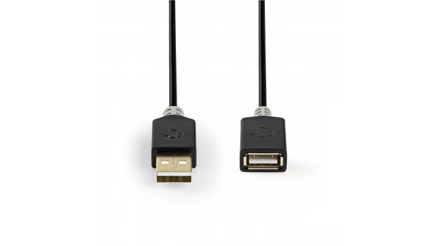 Nedis CCBW60010AT20 Kabel Usb 2.0 A Male - A Female 2,0 M Antraciet