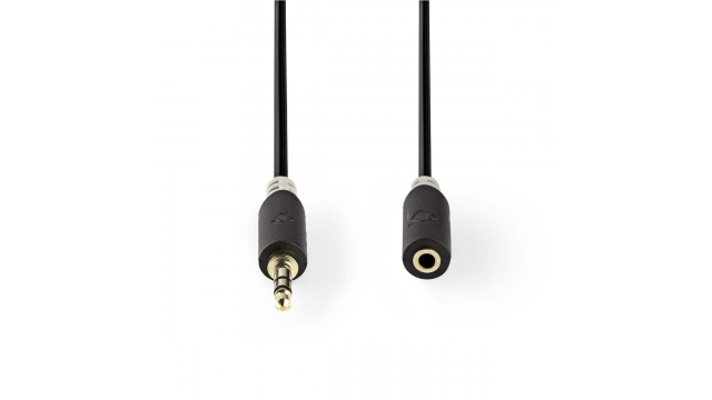 Nedis CABW22050AT50 Stereo Audiokabel 3,5 Mm Male - 3,5 Mm Female 5,0 M Antraciet