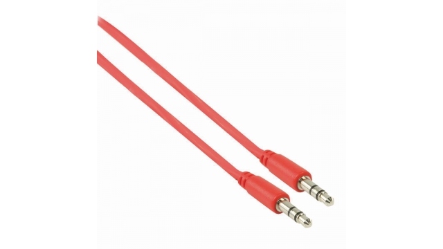 Nedis CAGP22005RD10 Stereo-audiokabel 3,5 Mm Male - 3,5 Mm Male 1,0 M Rood