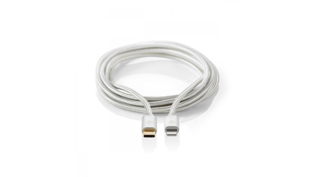 Nedis CCTB39650AL10 Apple Lightning-kabel Apple Lightning 8-pins Male - Usb-c 1,00 M Aluminium