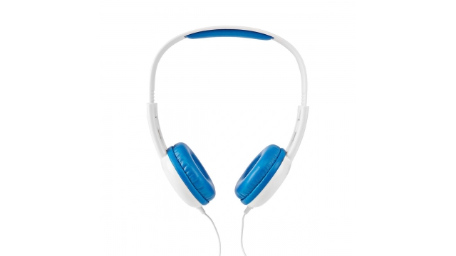 Nedis HPWD4200BU Bedrade Koptelefoon 1,2 M Ronde Kabel On-ear Blauw/wit