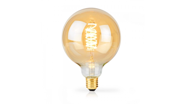 Nedis LBE27G95GD Led-filamentlamp E27 G95 3.8 W 250 Lm 2100 K Extra Warm Wit Aantal Lampen In Verpakking: 1 Stuks