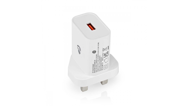 Nedis WCQC302AWTUK Oplader Snellaad Functie Qc3.0 3.0 A Outputs: 1 Usb-a 18 W Automatische Voltage Selectie