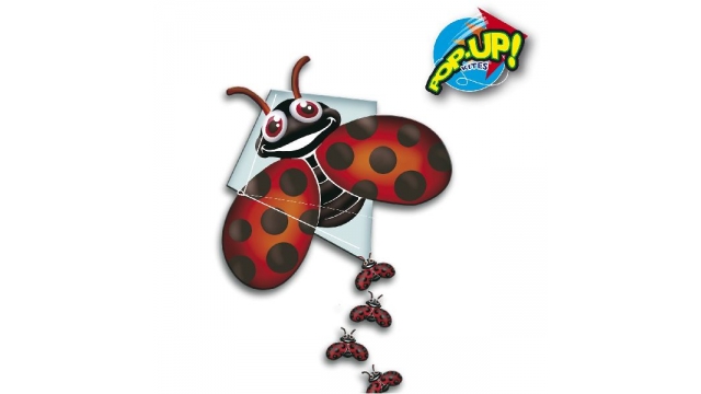Rhombus Pop-Up Lady Bug Vlieger