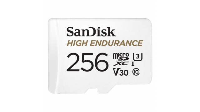 Sandisk MicroSDHC Dash Cam & Home Monitoring 256GB Incl SD Adapter