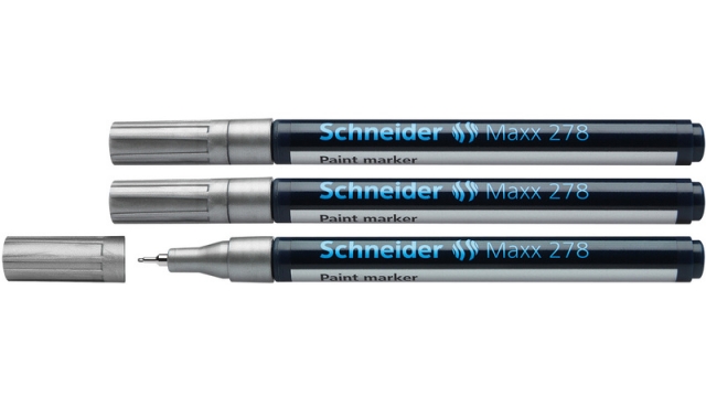 Schneider S-127854-3 Lakmarker Maxx 278 0,8 Mm Zilver Set Van 3