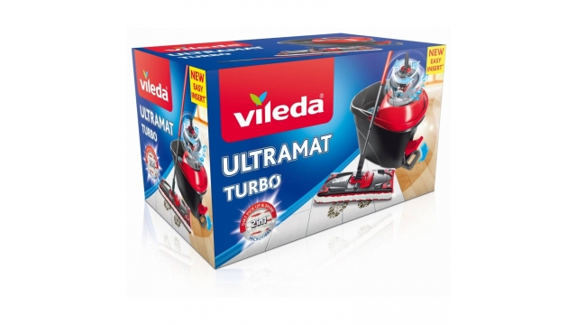 Vileda Ultramat Turbo Schoonmaakset Rood/Zwart