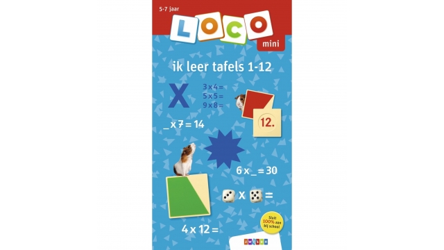 Zwijsen Loco Mini Oefenboekje Ik Leer Tafels 1-12