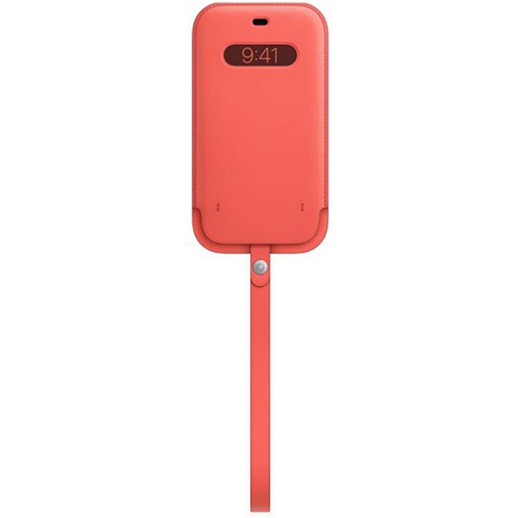 Apple IPhone 12 Pro Max Leren Sleeve MagSafe Pink Citrus