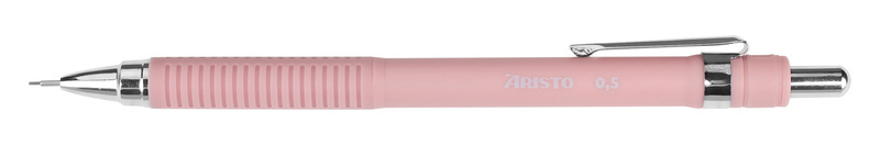 Aristo ar-85712 vulpotlood mat-roze 0,5 rubberengrip, metalen clip afbeelding