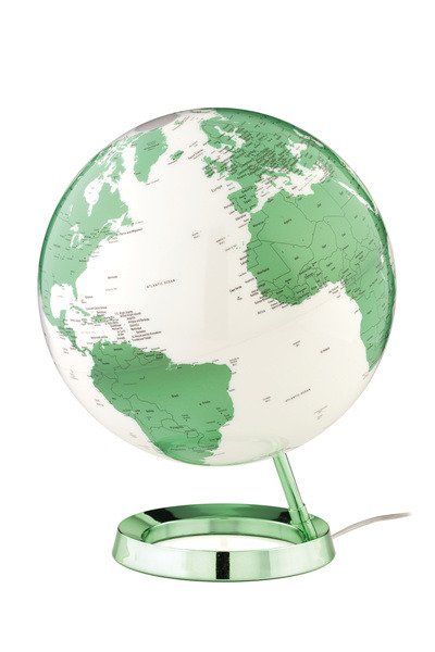 atmosphere nr-0331f7n4-gb globe bright hot green 30cm diameter kunststof voet met verlichting