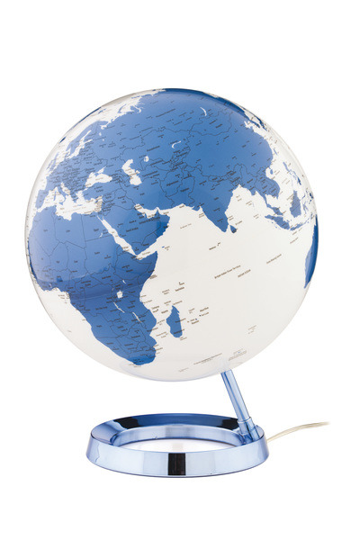 atmosphere nr-0331f7n5-gb globe bright hot blue 30cm diameter kunststof voet met verlichting