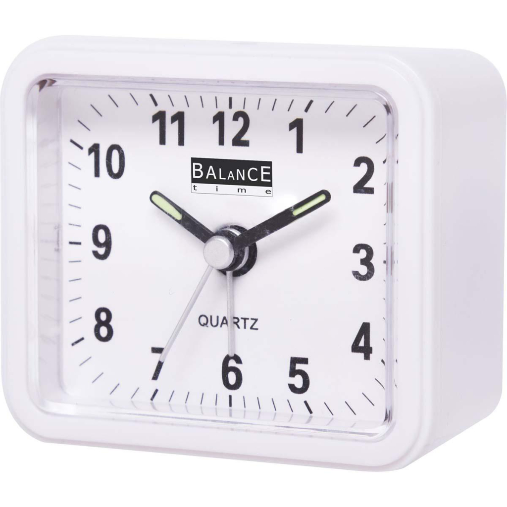 balance 132941 alarm clock analogue white