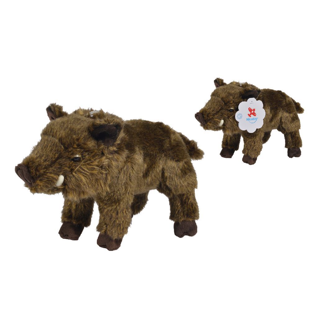Basic Pluche everzwijn knuffel 28 cm