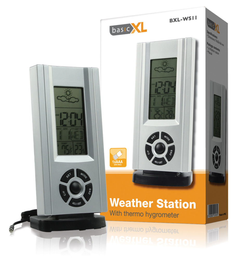 basicxl bxl-ws11 weerstation met thermo-hygrometer