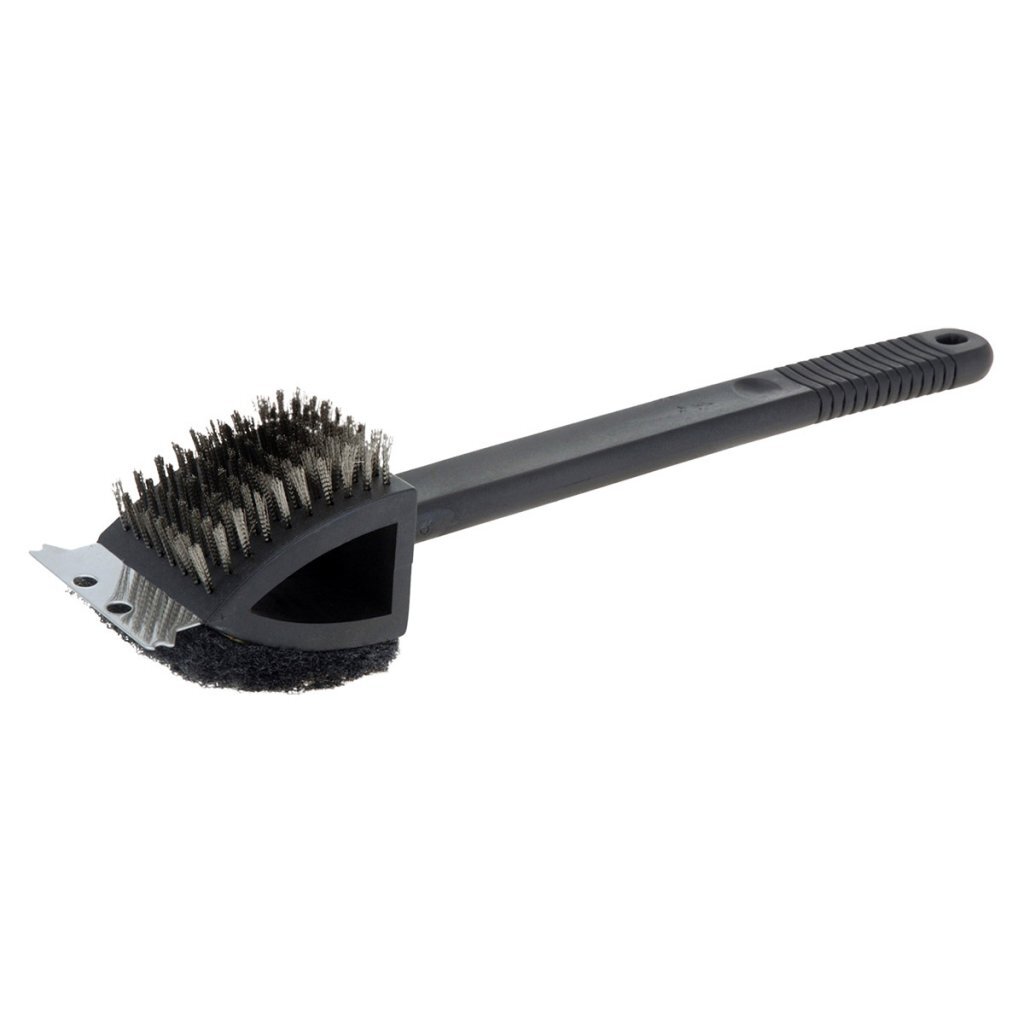 BBQ 3in1 Barbecueborstel 37 cm Zwart