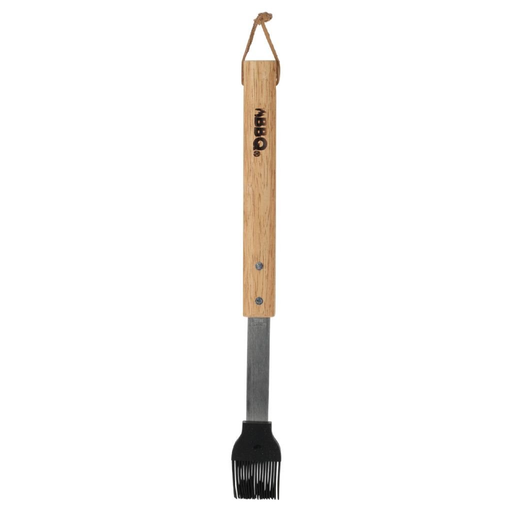 BBQ Kwast 38 cm RVS/Hout