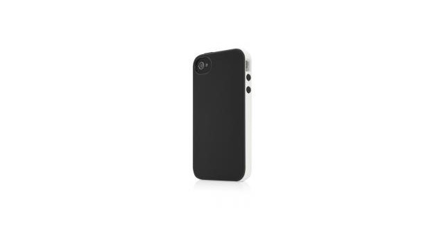 belkin hard case essential 031 zwart/grijs voor apple iphone 4/4s