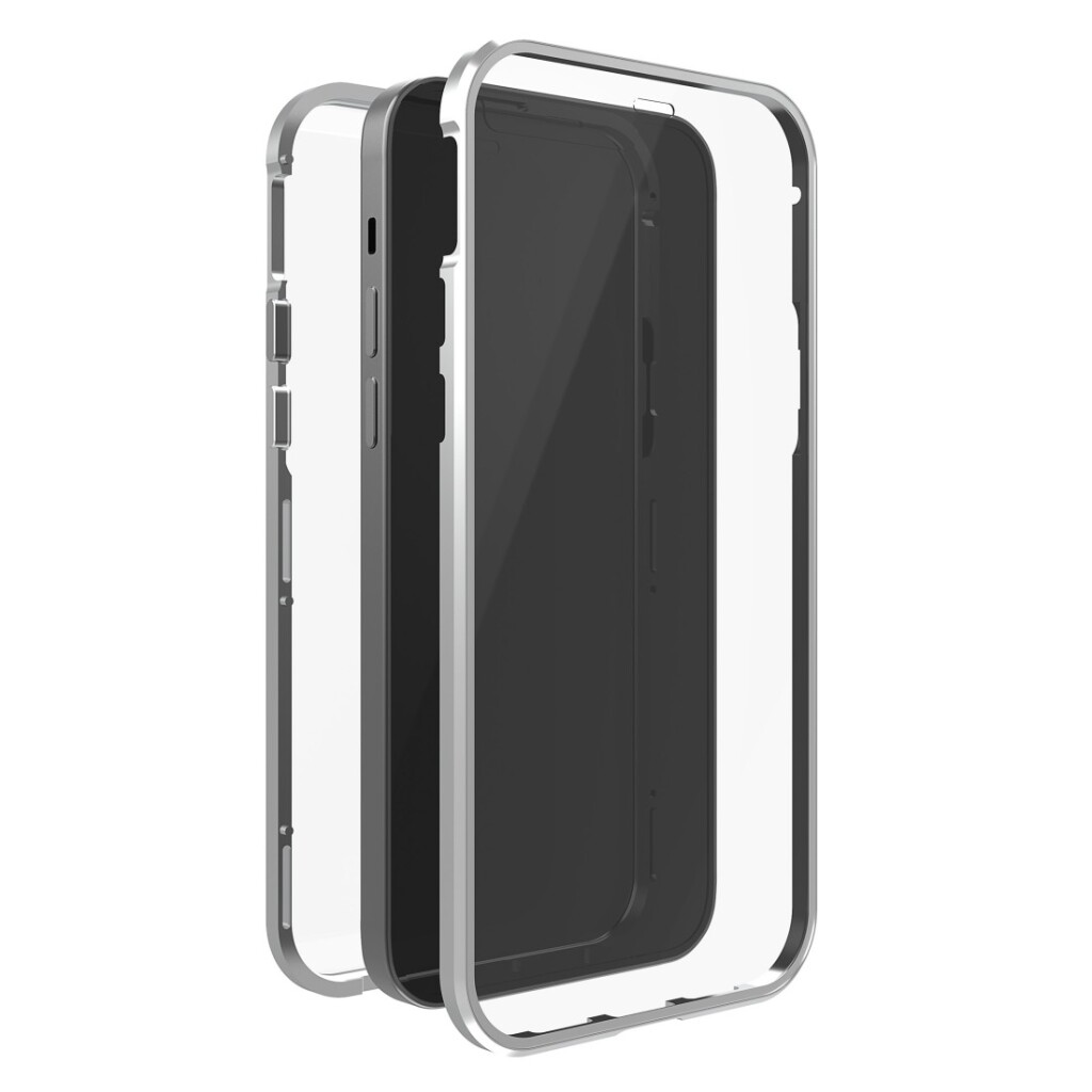 black rock 360grad. glass cover for apple iphone 12/12 pro silver