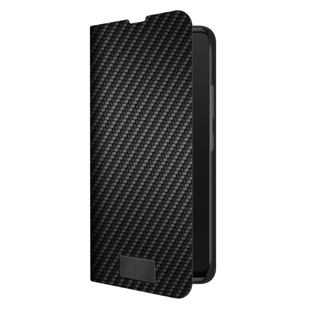 Black Rock Booklet Flex Carbon Voor Samsung Galaxy A42 5G Zwart