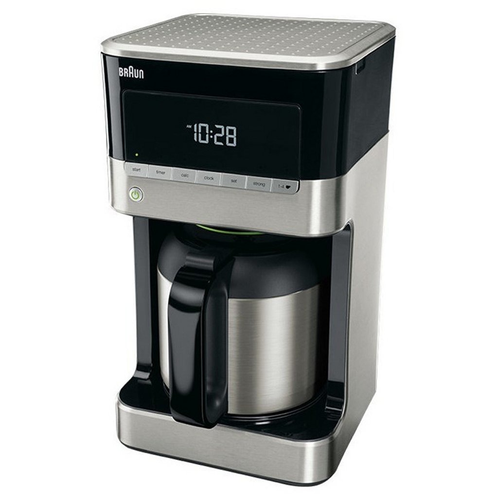 braun domestic home kf7125bk koffiemachine 1.5l 1000w grijs/zwart
