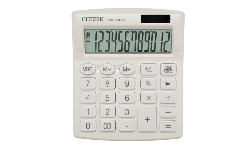 citizen ci-sdc812nrwhe calculator sdc812nrwhedesktop businessline white