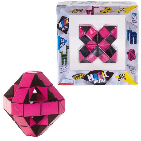 Clown Games magic puzzle 48-delig roze afbeelding