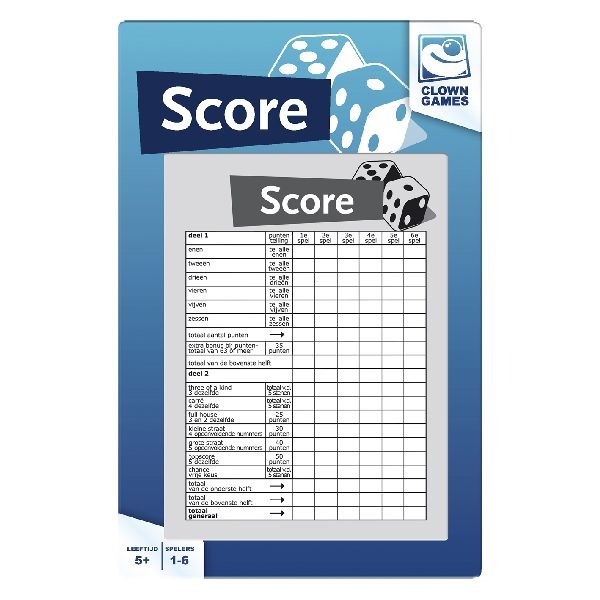 Clown Games clown scoreblok 50 vel afbeelding