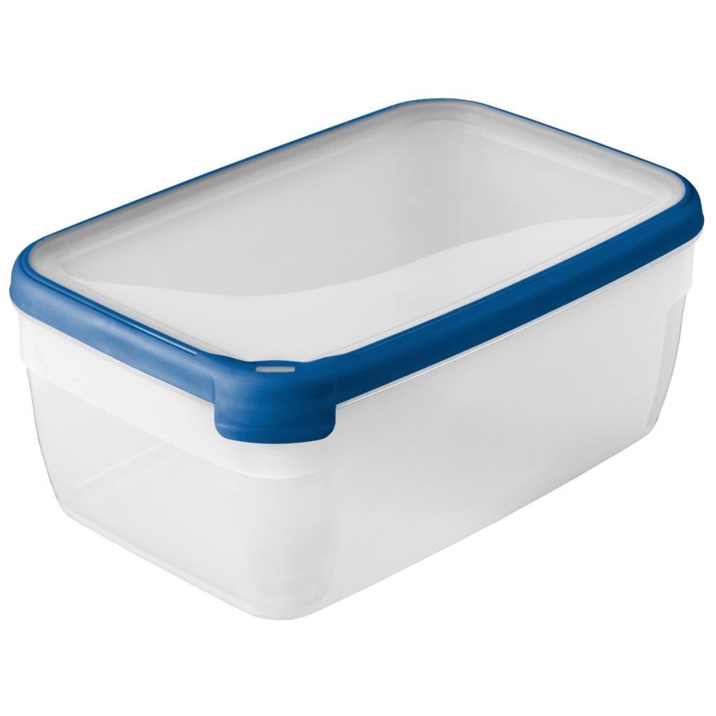 Curver grand chef vershoudbak rechthoek 5.4l transparant/donkerblauw afbeelding