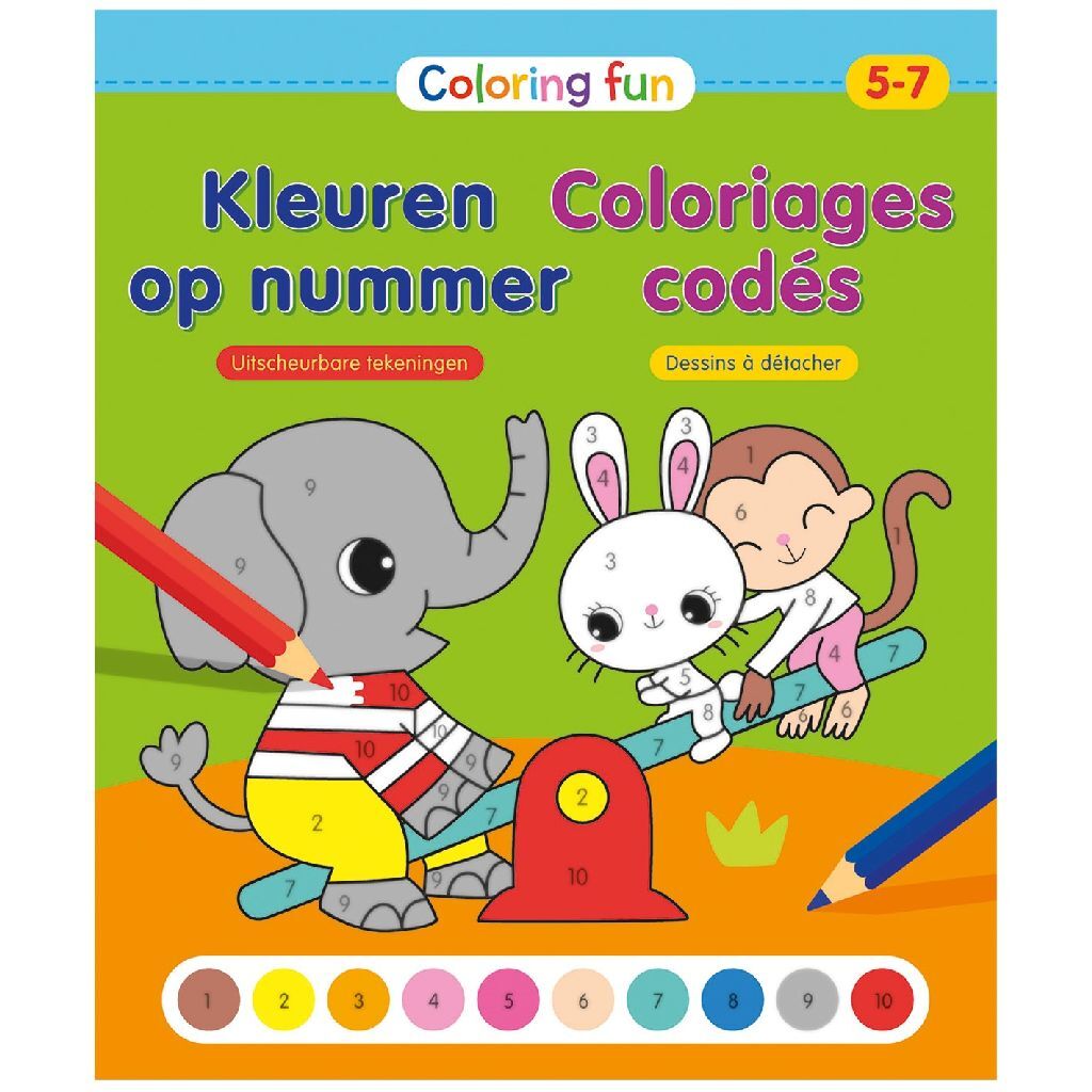 deltas coloring fun kleuren op nummer 5-7 jaar