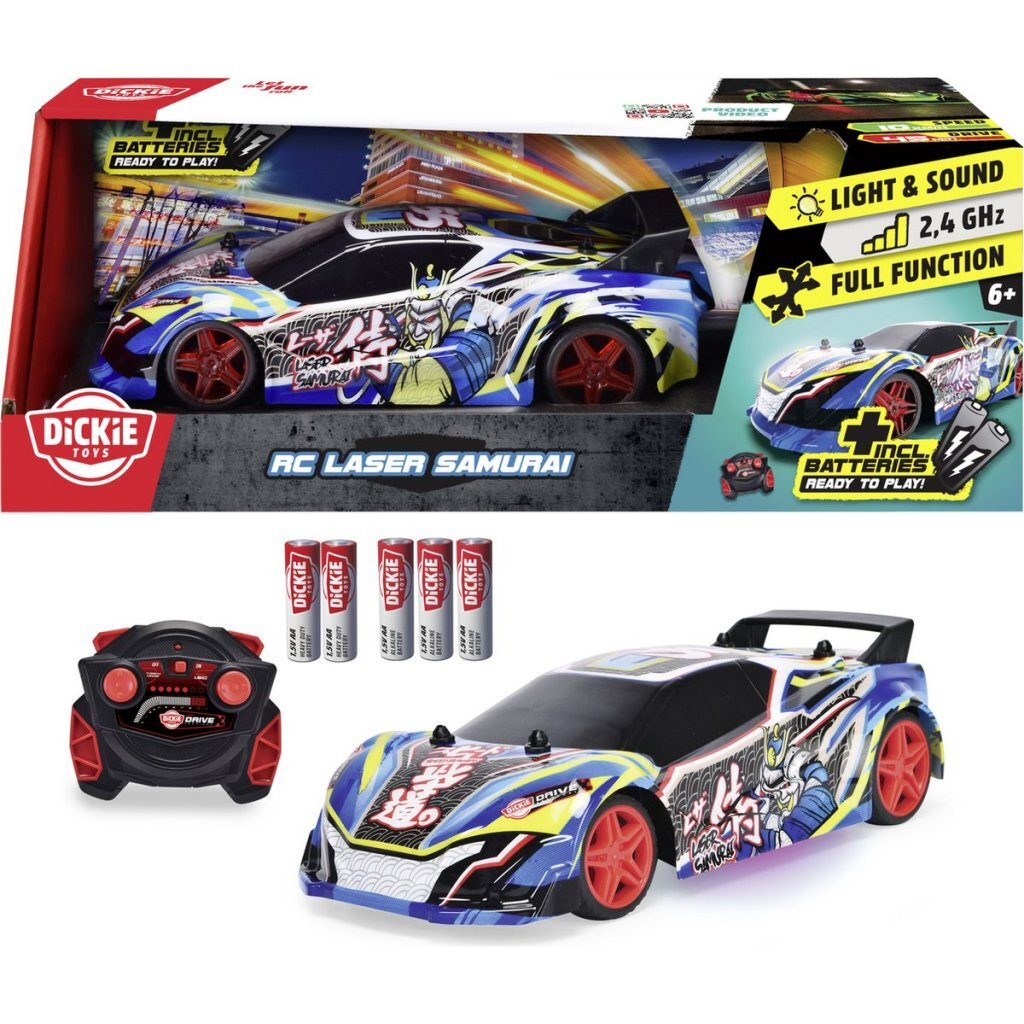 Dickie Toys RC Auto Laser Samurai + Licht en Geluid