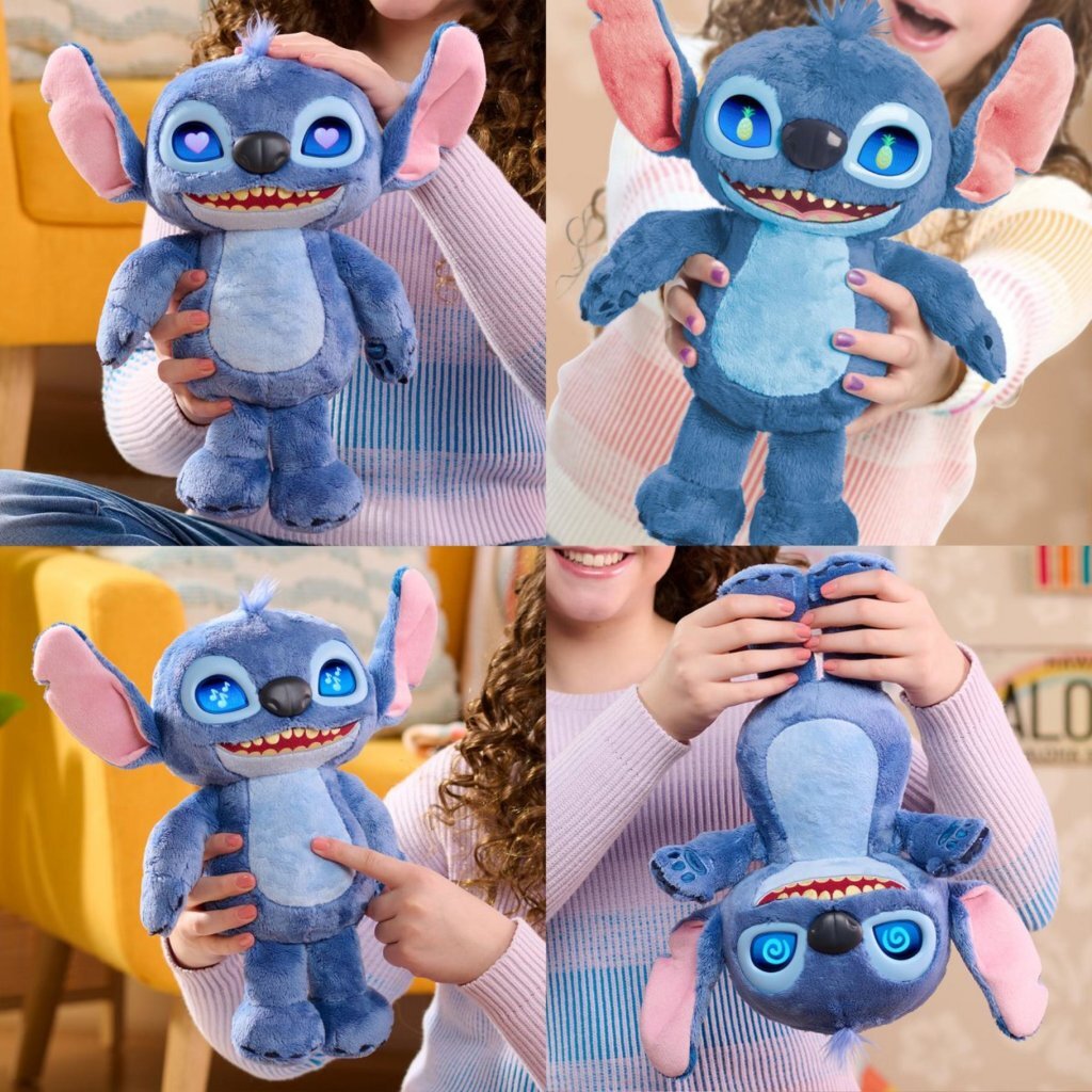 Disney Stitch Many Moods Knuffel 35 cm + Licht en Geluid