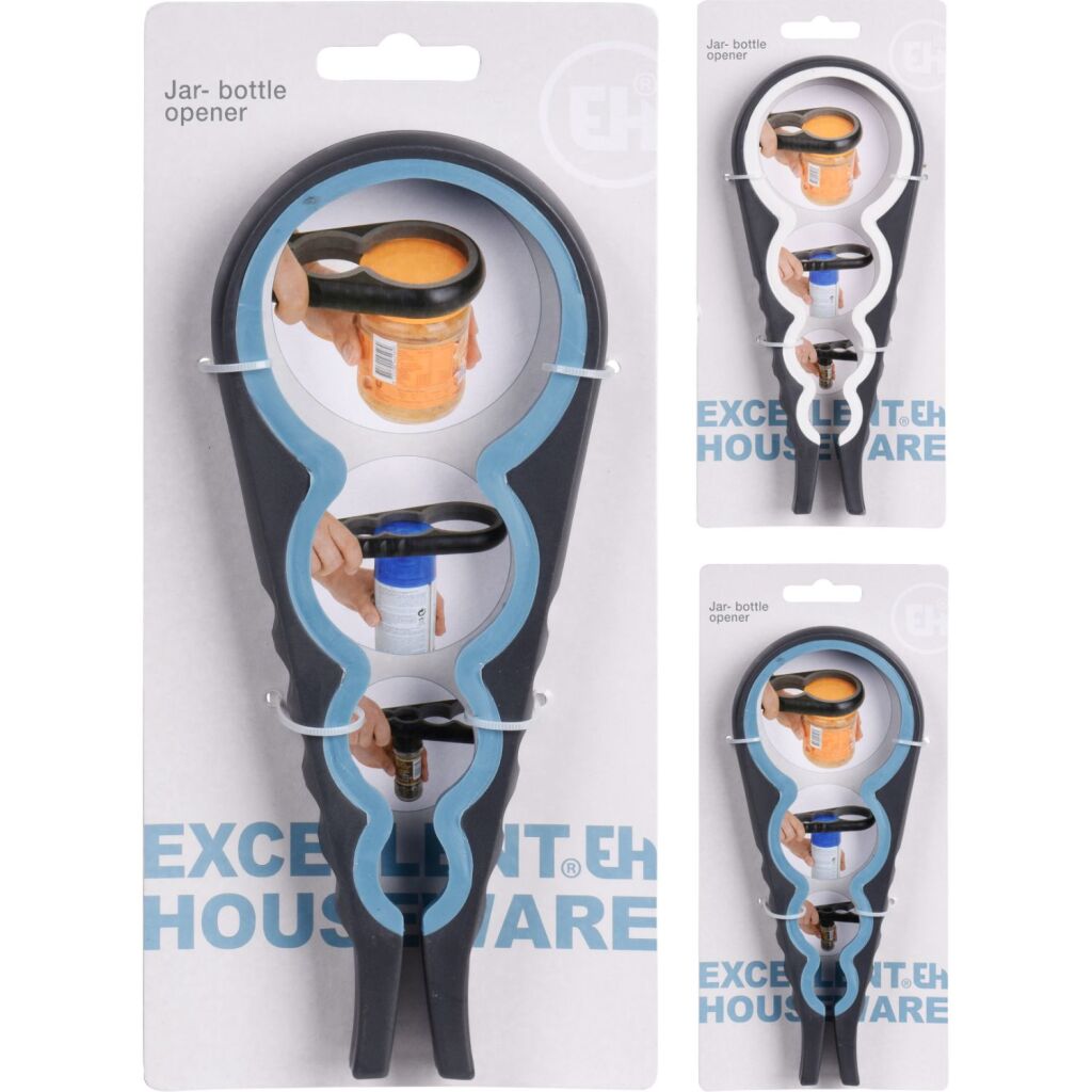 Diversen Opener 4in1 2ass kleuren wit blauw afbeelding