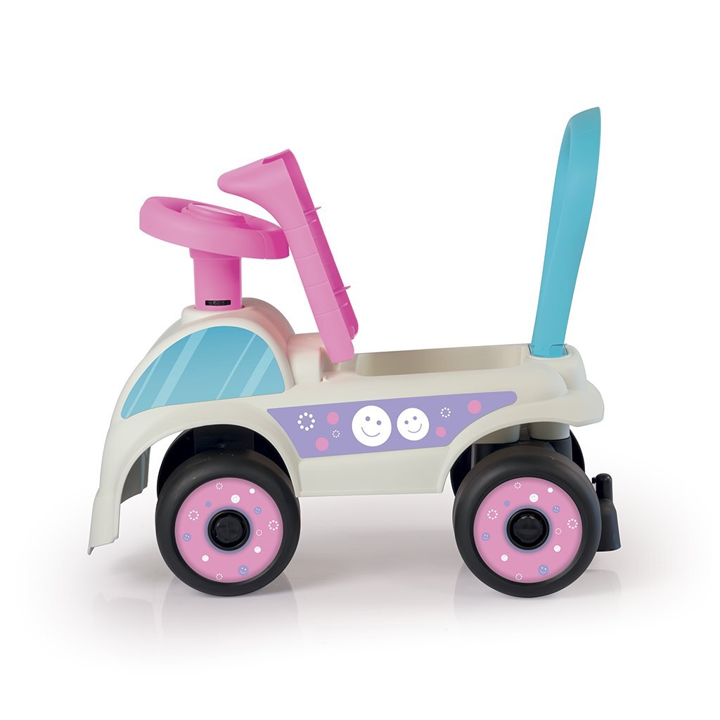 Dolu Loopauto Roze/Wit
